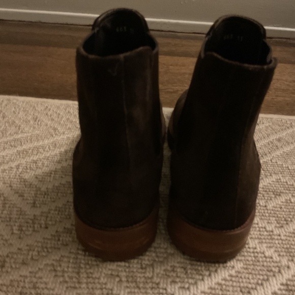 To Boot New York Christophe Dark Brown Suede Chelsea Boot Size 11 - Picture 5 of 6